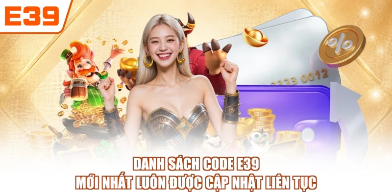 Danh sách code E39 mới nhất luôn được cập nhật liên tục
